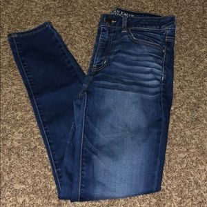 Medium wash denim skinny